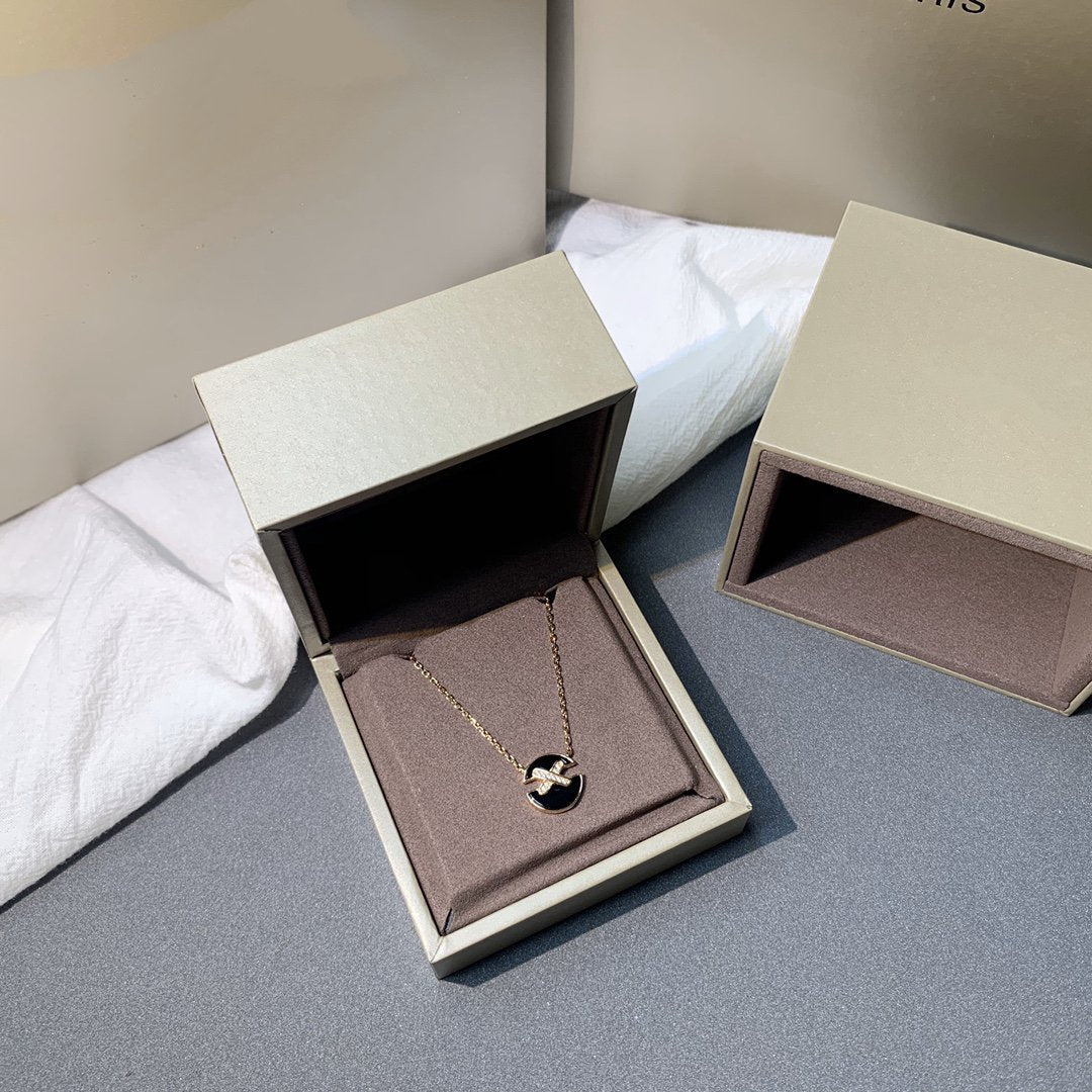 [Cadisa]JEUX DE PINK GOLD DIAMOND NECKLACE