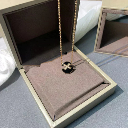 [Cadisa]JEUX DE ROSE GOLD DIAMOND NECKLACE