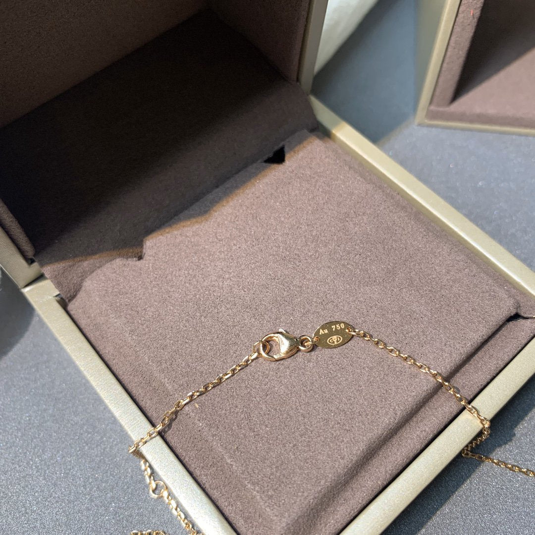 [Cadisa]JEUX DE PINK GOLD DIAMOND NECKLACE