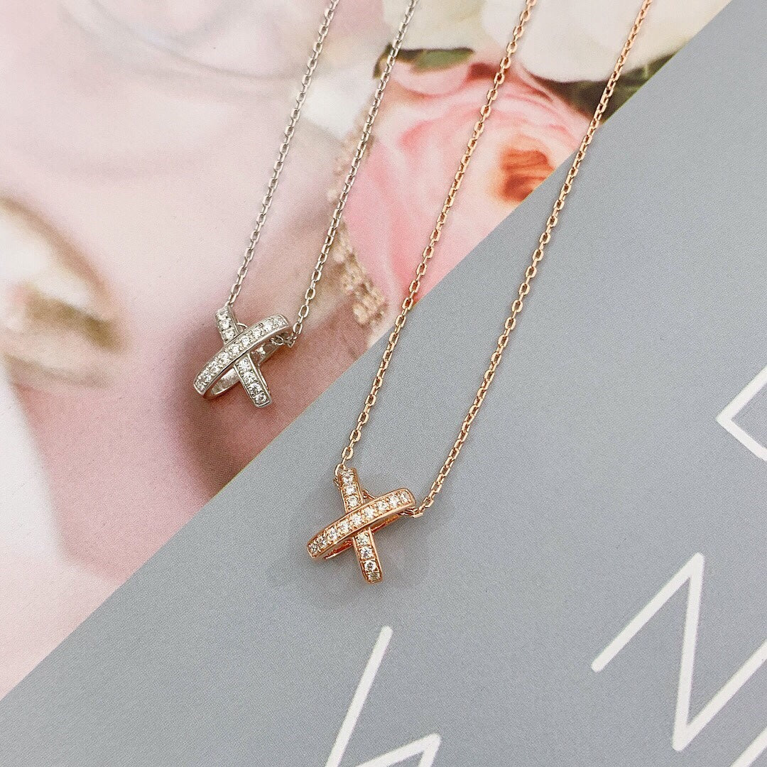 [Cadisa]JEUX DE DIAMOND NECKLACE