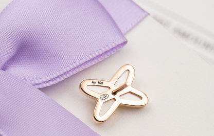[Cadisa]JEUX DE WHITE MOP ROSE GOLD DIAMOND EARRINGS