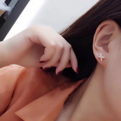[Cadisa]JEUX DE GOLD DIAMOND EARRINGS