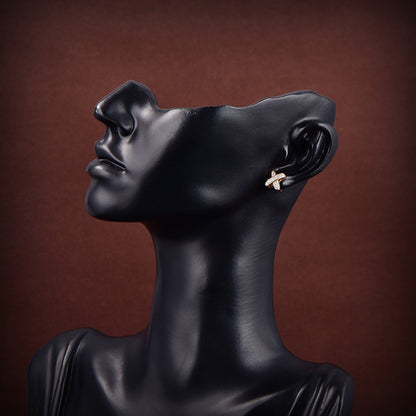 [Cadisa]JEUX DE GOLD DIAMOND EARRINGS