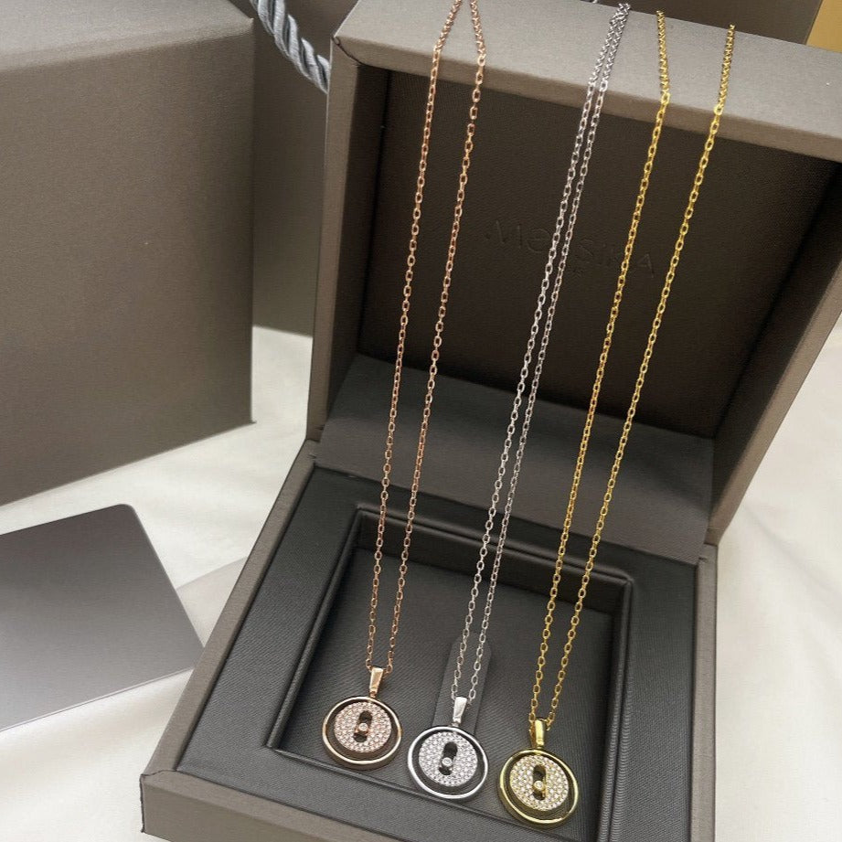 [Cadisa]LUCKY MOVER PM PAVED NECKLACE