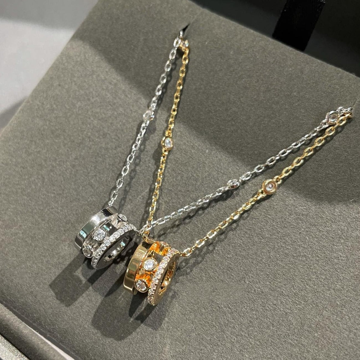 [Cadisa]CHAIN MOVE ROMANE PEDAND NECKLACE