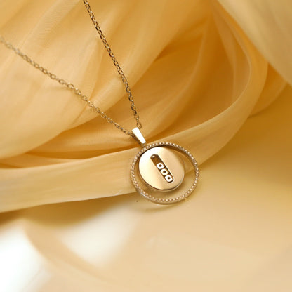 [Cadisa]LUCKY MOVE MM SILVER DIAMOND NECKLACE