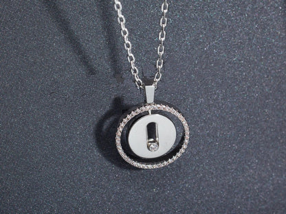 [Cadisa]LUCKY MOVE PM NECKLACE SILVER DIAMOND