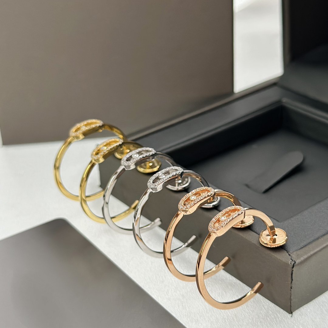 [Cadisa]CREOLES MOVE UNO PM DIAMOND EARRINGS