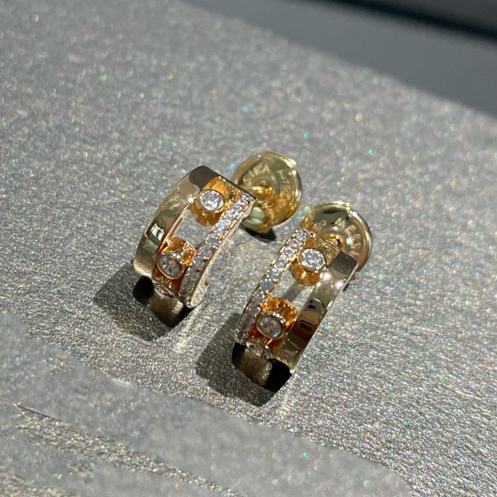 [Cadisa]MOVE ROMANE EARRINGS DIAMOND