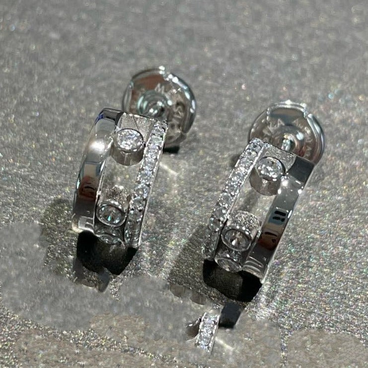 [Cadisa]MOVE ROMANE EARRINGS DIAMOND