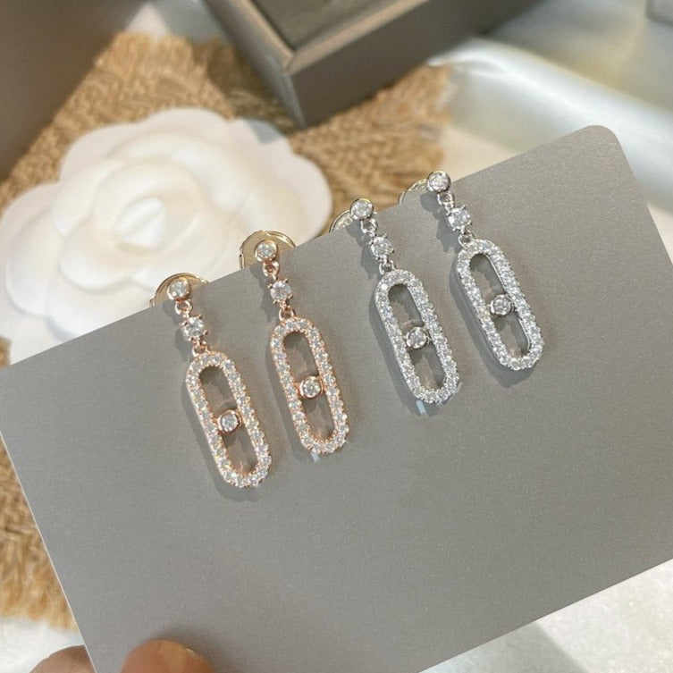 [Cadisa]DORMEUSES MOVE UNO DIAMOND EARRINGS