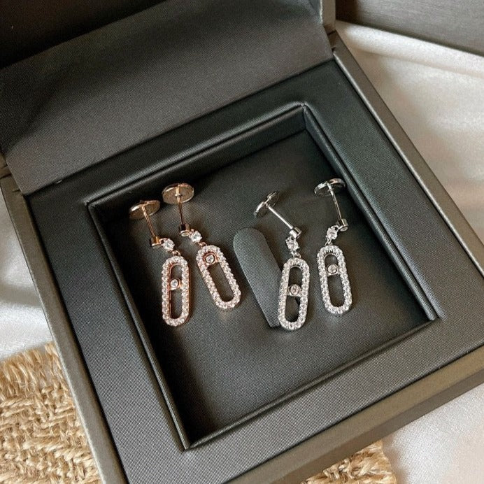 [Cadisa]DORMEUSES MOVE UNO DIAMOND EARRINGS