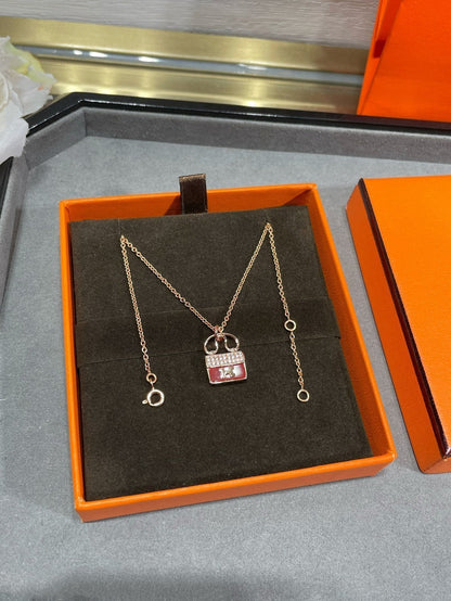 [Cadisa]H CIRCE MOISSANITE PENDANT NECKLACE GOLD