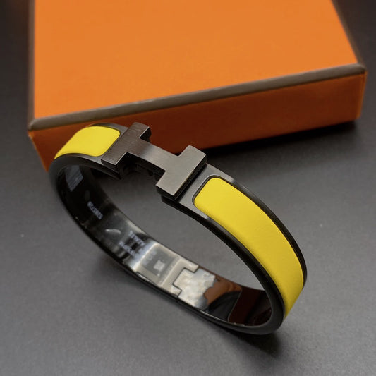 [Cadisa]CLIC HM SO BLACK YELLOW BRACELET