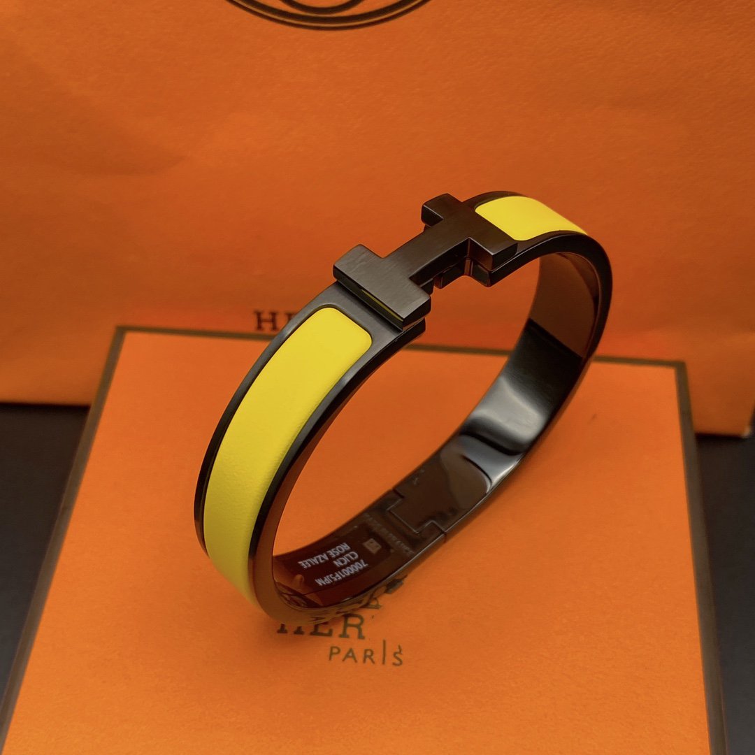 [Cadisa]CLIC HM SO BLACK YELLOW BRACELET