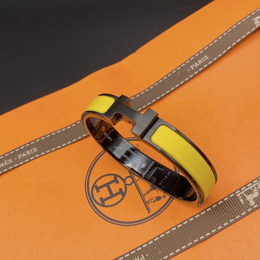 [Cadisa]CLIC HM SO BLACK YELLOW BRACELET