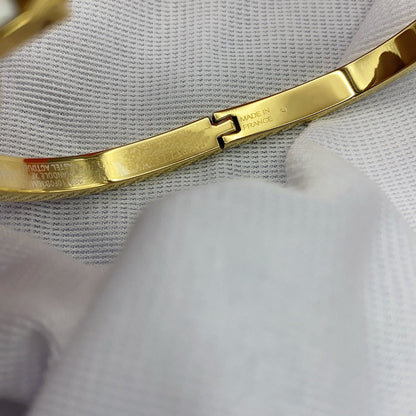 [Cadisa]CLASSIC HM CLIC WHITE 8MM ENAMEL BRACELET