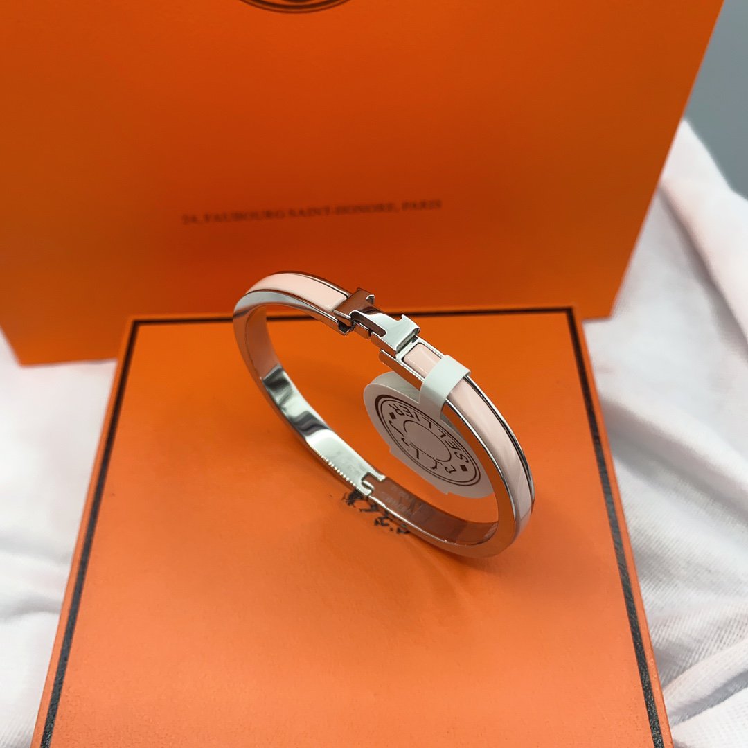 [Cadisa]CLASSIC HM CLIC  PINK 8MM ENAMEL BRACELET