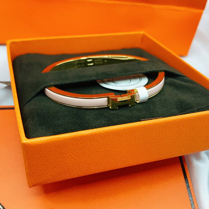 [Cadisa]CLASSIC HM CLIC  PINK 8MM ENAMEL BRACELET