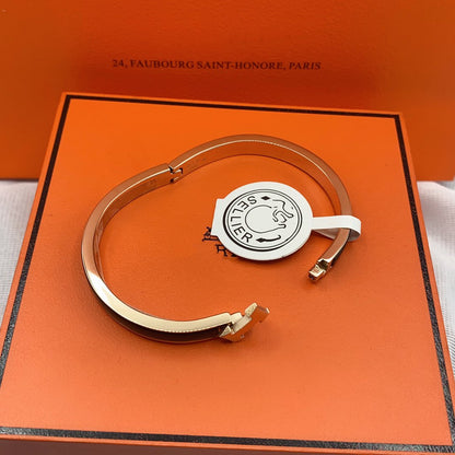[Cadisa]CLASSIC HM CLIC BLACK 8MM ENAMEL BRACELET