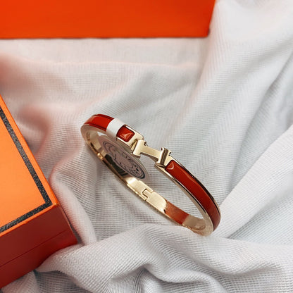 [Cadisa]CLASSIC HM CLIC RED 8MM ENAMEL BRACELET