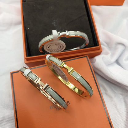 [Cadisa]CLASSIC HM CLIC GREEN 8MM ENAMEL BRACELET
