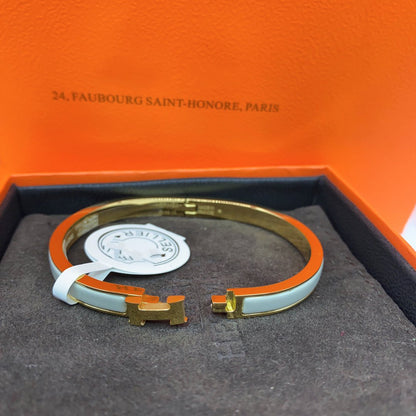 [Cadisa]CLASSIC HM CLIC GREEN 8MM ENAMEL BRACELET