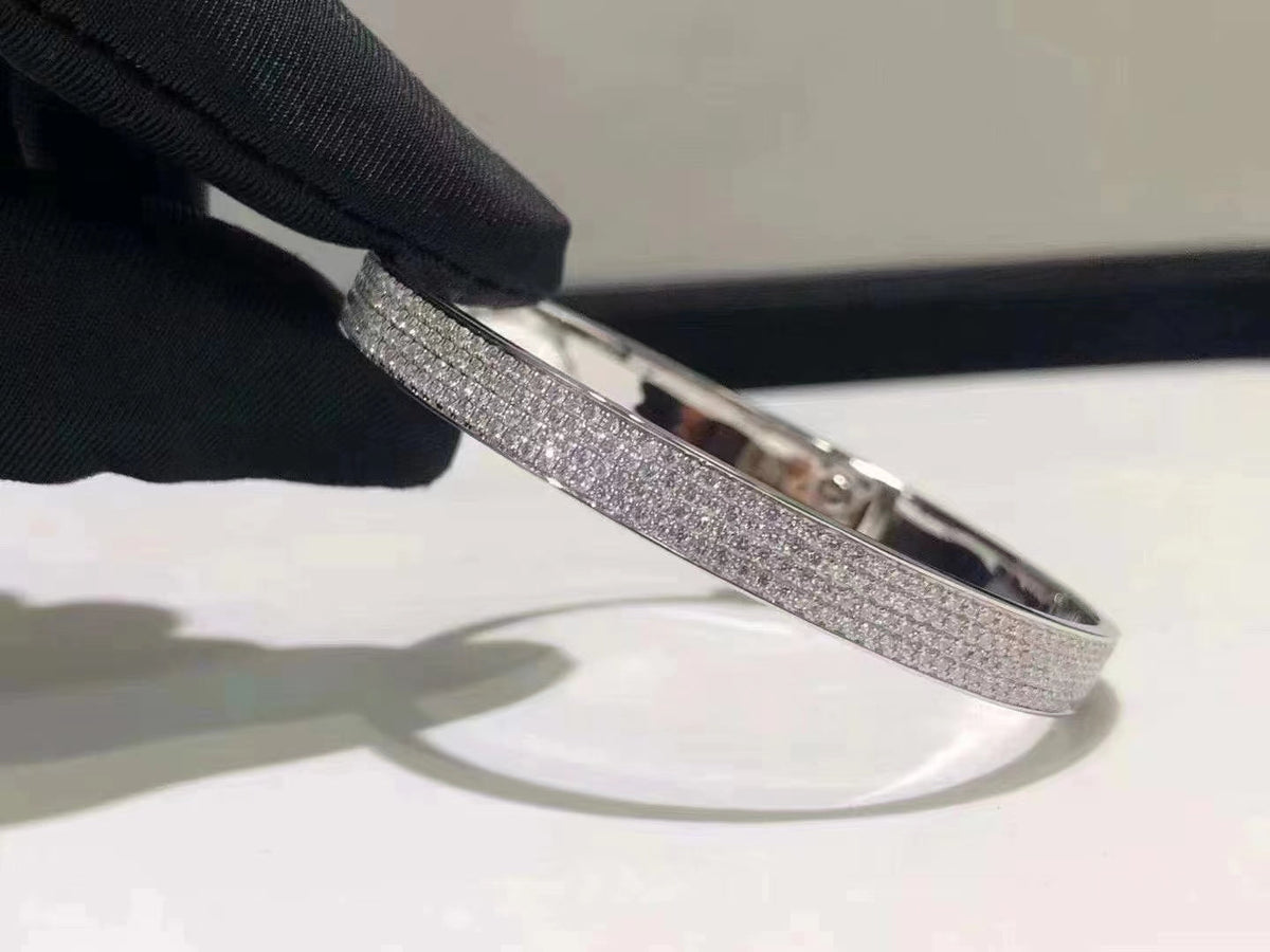 [Cadisa]HM KELLY BRACELET IN SILVER AND FULL PAVE DIAMOND