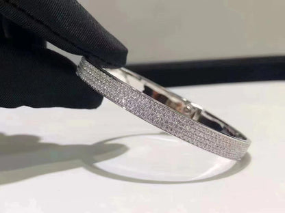 [Cadisa]HM KELLY BRACELET IN SILVER AND FULL PAVE DIAMOND