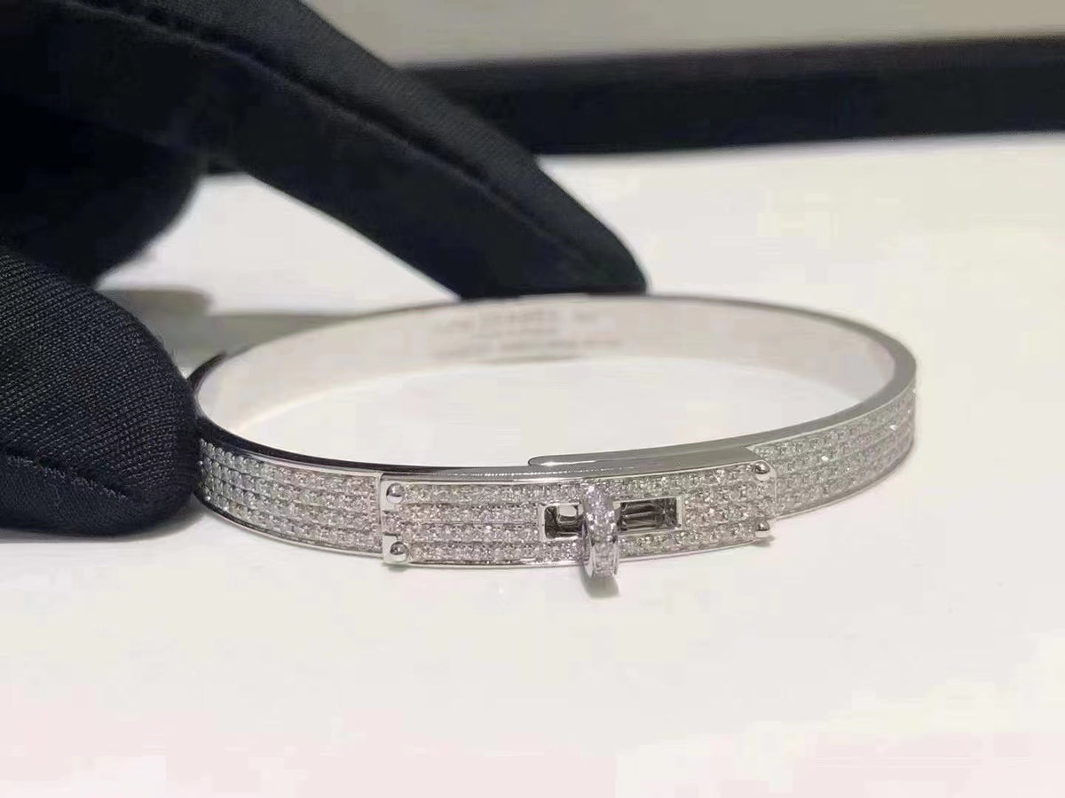 [Cadisa]HM KELLY BRACELET IN SILVER AND FULL PAVE DIAMOND