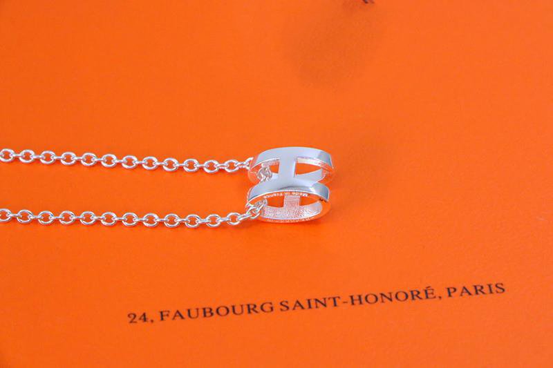 [Cadisa]HM NECKLACE H LETTER OVAL SERIES