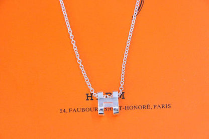 [Cadisa]HM NECKLACE H LETTER OVAL SERIES