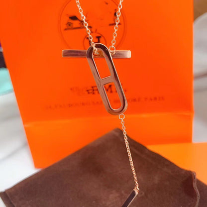 [Cadisa]HM NECKLACE PLATINUM ROSE GOLD DIAMOND