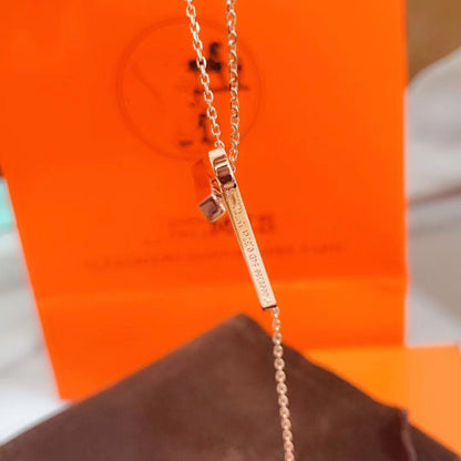 [Cadisa]HM NECKLACE PLATINUM ROSE GOLD DIAMOND
