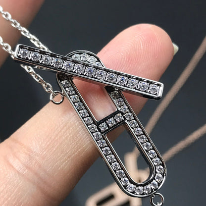 [Cadisa]HM NECKLACE PLATINUM ROSE GOLD DIAMOND