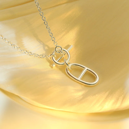 [Cadisa]HM CHAINE D'ANCRE PENDANT NECKLACE STERLING SILVER