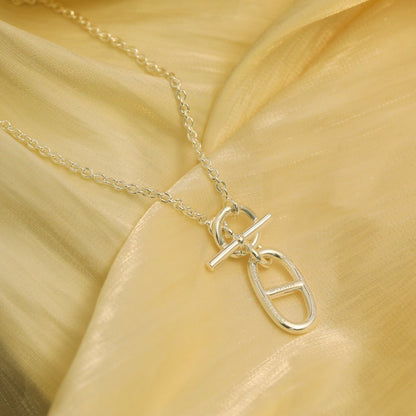 [Cadisa]HM CHAINE D'ANCRE PENDANT NECKLACE STERLING SILVER