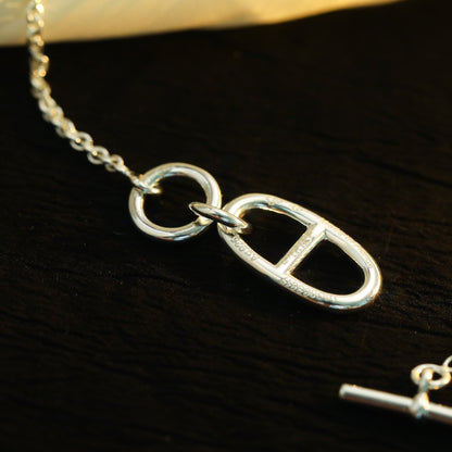 [Cadisa]HM CHAINE D'ANCRE PENDANT NECKLACE STERLING SILVER