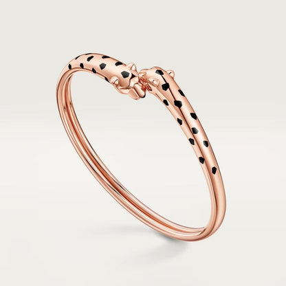 [Cadisa] PANTHERE DOUBLE HEADED OPEN BRACELET