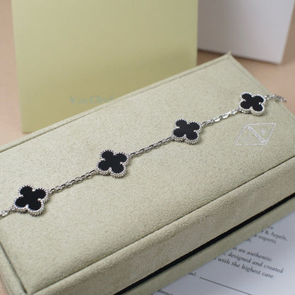 [Cadisa] CLOVER 5 MOTIF ONYXS BRACELET COLLECTION