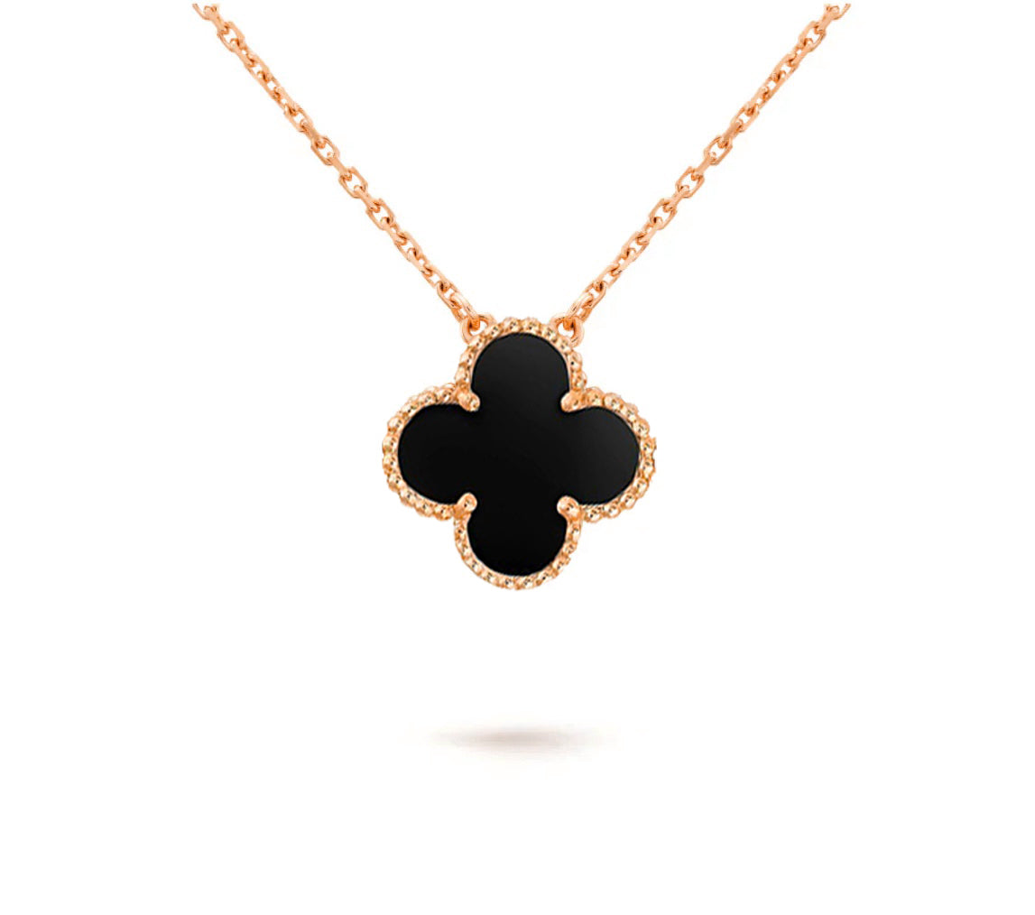 [Cadisa]CLOVER 15MM SINGLE FLOWER NECKLACE COLLECTION