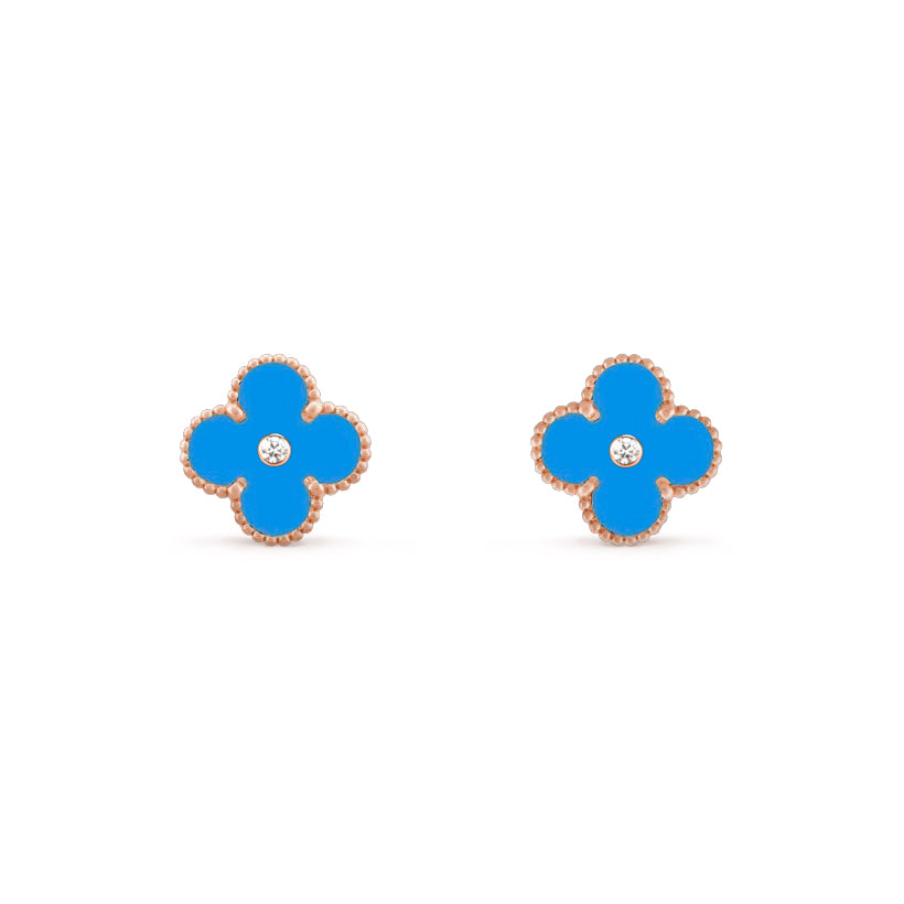 [Cadisa]CLOVER  15MM DIAMOND EARRINGS COLLECTION
