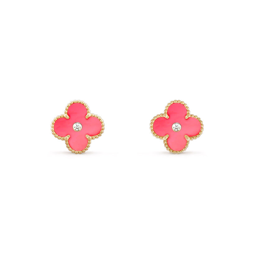 [Cadisa]CLOVER  15MM DIAMOND EARRINGS COLLECTION