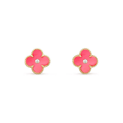 [Cadisa]CLOVER  15MM DIAMOND EARRINGS COLLECTION