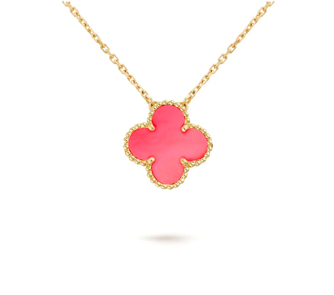 [Cadisa]CLOVER 15MM SINGLE FLOWER NECKLACE COLLECTION
