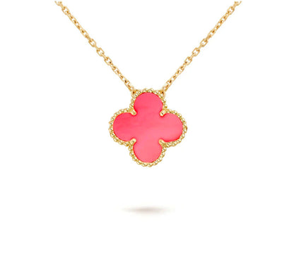 [Cadisa]CLOVER 15MM SINGLE FLOWER NECKLACE COLLECTION