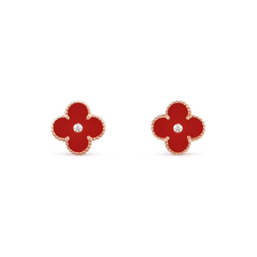 [Cadisa]CLOVER  15MM DIAMOND EARRINGS COLLECTION