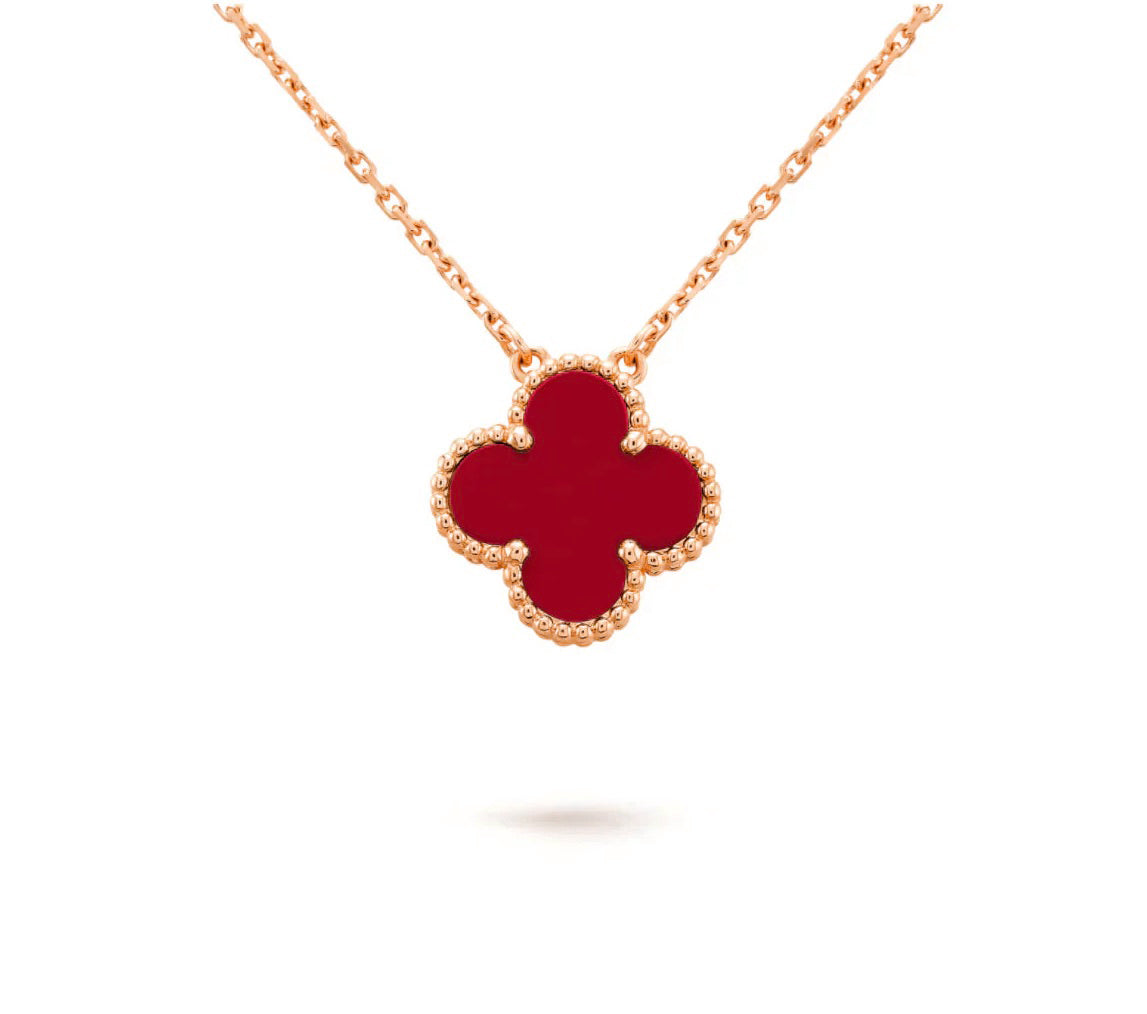 [Cadisa]CLOVER 15MM SINGLE FLOWER NECKLACE COLLECTION