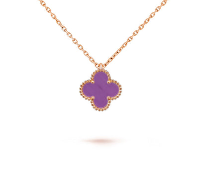 [Cadisa]CLOVER MINI 9.5MM CARNELIANS NECKLACE COLLECTION