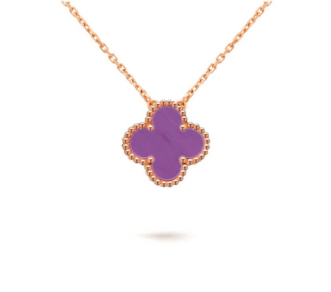 [Cadisa]CLOVER 15MM SINGLE FLOWER NECKLACE COLLECTION